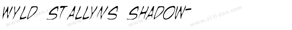 Wyld Stallyns Shadow字体转换